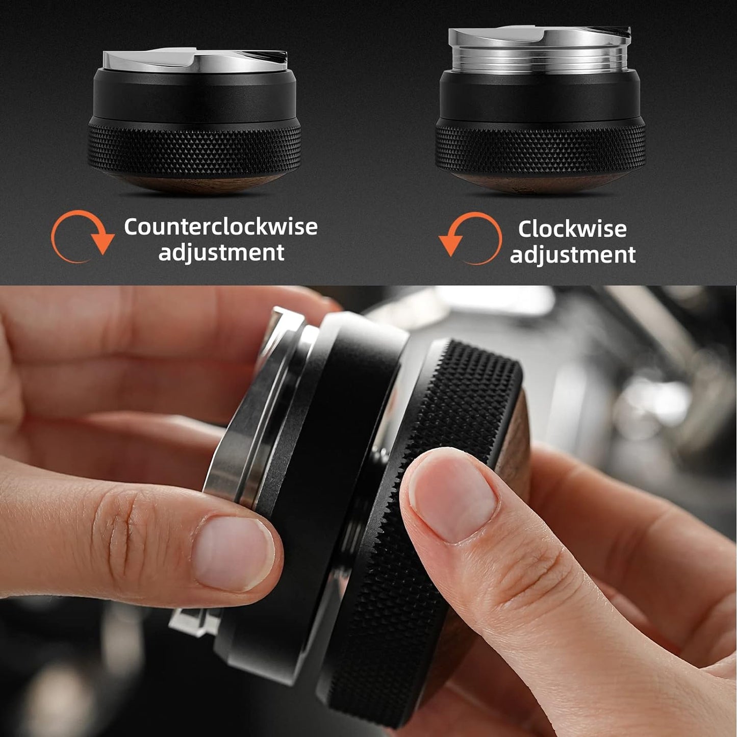 58.35mm Coffee Distribution Barista Tool MHW-3BOMBER Adjustable Height To Fit 58mm Portafilter