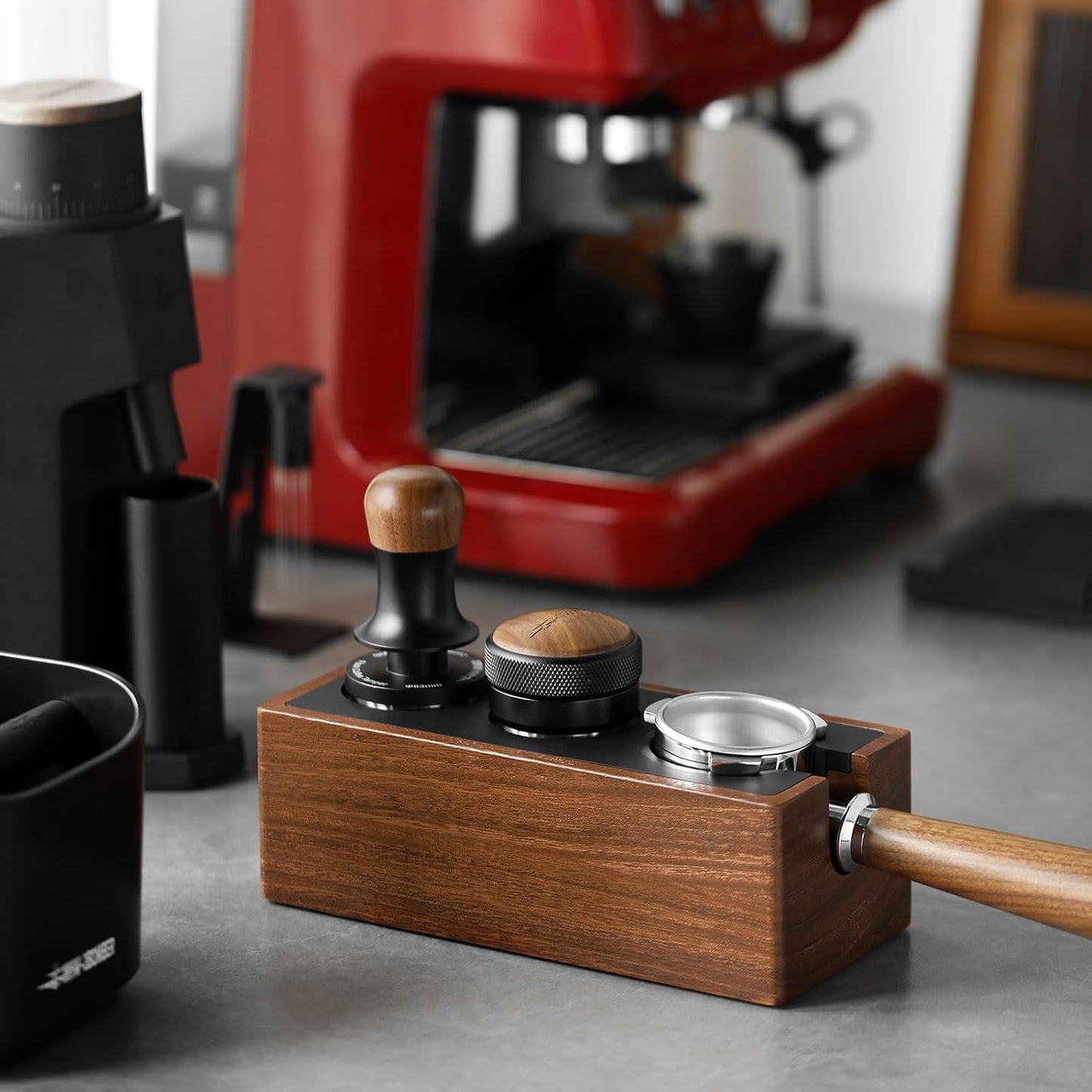 58.35mm Coffee Distribution Barista Tool MHW-3BOMBER Adjustable Height To Fit 58mm Portafilter